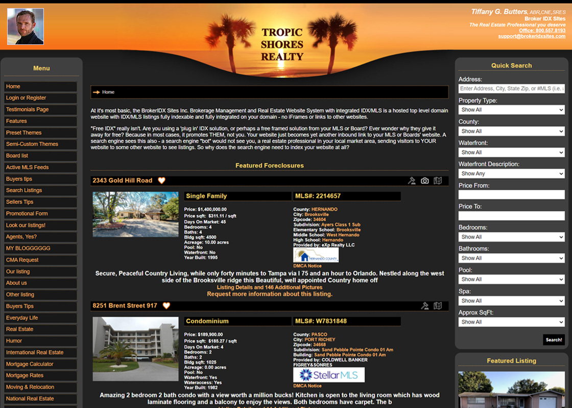 Tropic Shores Orange and Grey